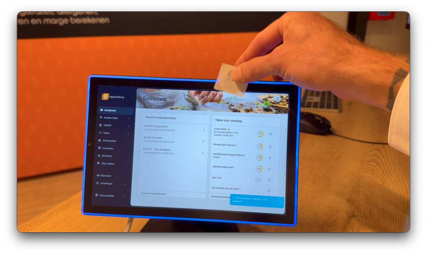 ProDVX touchscreen met appHoreca